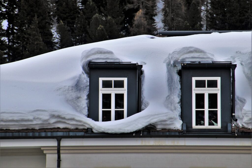 roof with snow on top