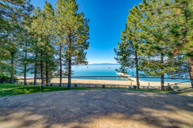expansive beach of property for sale in incline village